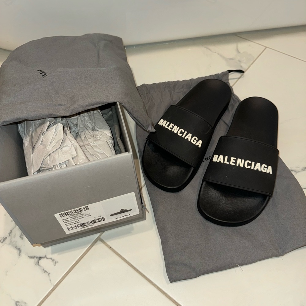 Balenciaga Logo Sport Slide